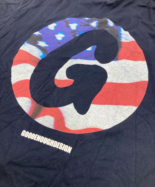 GOODENOUGH（グッドイナフ）GOODENOUGH (グッドイナフ) 星条旗プリントTシャツ ネイビー サイズ:	SIZE Mの古着・服飾アイテム