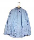 AURALEEオーラリー）の古着「WASHED FINX TWILL SHIRT」｜ブルー