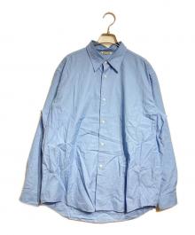 AURALEE（オーラリー）の古着「WASHED FINX TWILL SHIRT」｜ブルー