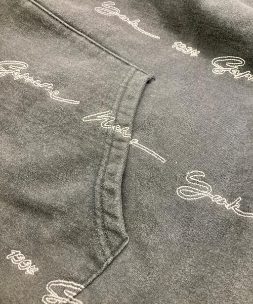 SUPREME（シュプリーム）Supreme (シュプリーム) Script Stripe Hooded Sweatshirt ブラック サイズ:XLの古着・服飾アイテム