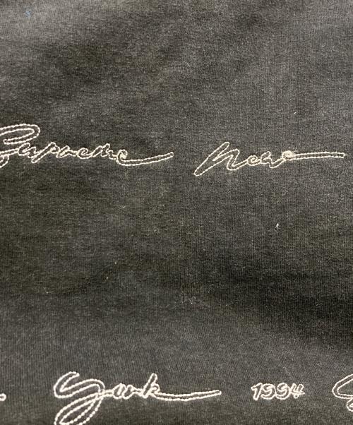 SUPREME（シュプリーム）Supreme (シュプリーム) Script Stripe Hooded Sweatshirt ブラック サイズ:XLの古着・服飾アイテム