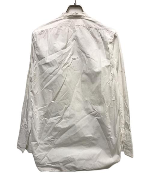 belle jardiniere（ベル・ジャルディニエール）belle jardiniere (ベル・ジャルディニエール) バンドカラードレスシャツ ホワイト サイズ:36の古着・服飾アイテム