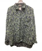 FRITZ BRUCKERフリッツ ブルッカー）の古着「ペイズリーレーヨンシャツ」｜グリーン