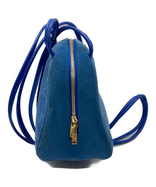 JIL SANDER（ジルサンダー）JIL SANDER (ジルサンダー) SUEDE LEATHER SHOULDER BAG ブルーの古着・服飾アイテム