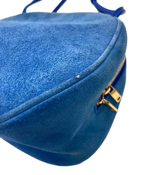 JIL SANDER（ジルサンダー）JIL SANDER (ジルサンダー) SUEDE LEATHER SHOULDER BAG ブルーの古着・服飾アイテム
