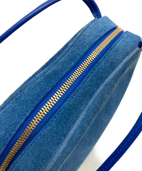 JIL SANDER（ジルサンダー）JIL SANDER (ジルサンダー) SUEDE LEATHER SHOULDER BAG ブルーの古着・服飾アイテム