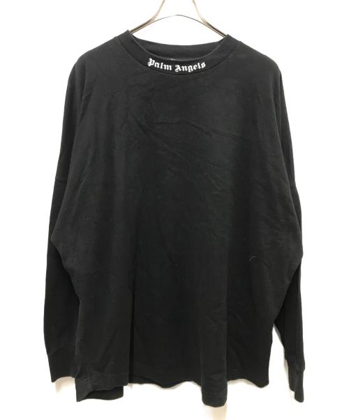 Palm Angels（パーム エンジェルス）Palm Angels (パーム エンジェルス) バックロゴロングスリーブカットソー ブラック サイズ:ＸＬの古着・服飾アイテム