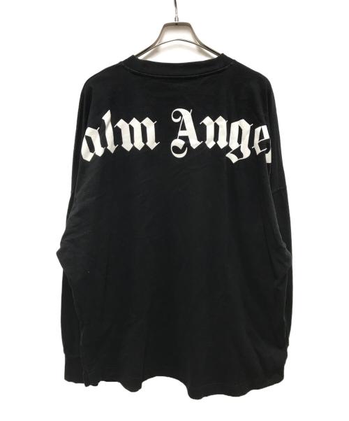 Palm Angels（パーム エンジェルス）Palm Angels (パーム エンジェルス) バックロゴロングスリーブカットソー ブラック サイズ:ＸＬの古着・服飾アイテム