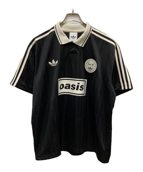 adidas（アディダス）adidas (アディダス) oasis (オアシス) ツアー ジャカード ジャージ ブラック サイズ:‐の古着・服飾アイテム