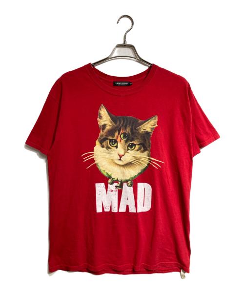 UNDERCOVER（アンダーカバー）UNDERCOVER (アンダーカバー) MADCAT TEE/マッドキャットＴ レッド サイズ:Lの古着・服飾アイテム