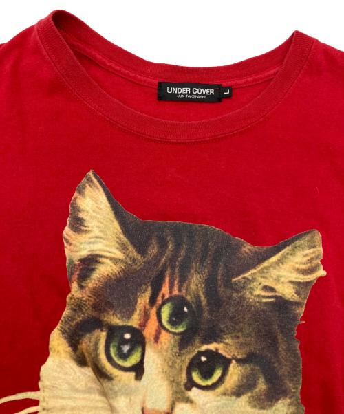 UNDERCOVER（アンダーカバー）UNDERCOVER (アンダーカバー) MADCAT TEE/マッドキャットＴ レッド サイズ:Lの古着・服飾アイテム