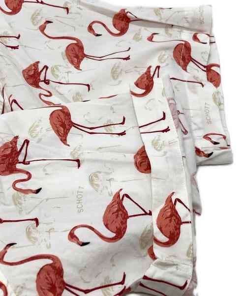 Schott（ショット）Schott (ショット) HAWAIIAN SHIRT FLAMING ホワイト サイズ:不明の古着・服飾アイテム