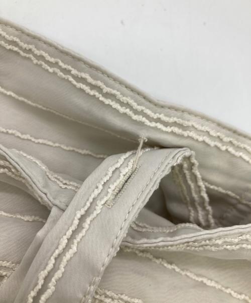 Ameri（アメリ）AMERI (アメリ) SHEER STRIPE SUSPENDER PANT ベージュ サイズ:Ｓの古着・服飾アイテム