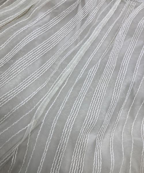 Ameri（アメリ）AMERI (アメリ) SHEER STRIPE SUSPENDER PANT ベージュ サイズ:Ｓの古着・服飾アイテム