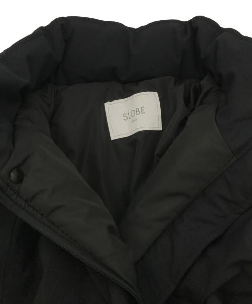 SLOBE IENA（スローブ イエナ）SLOBE IENA (スローブ イエナ) ポリエステルタッサー中綿モンスターパーカーブルゾン ブラック サイズ:38の古着・服飾アイテム