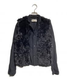 ROBE DE CHAMBRE COMME DES GARCONS（ローブドシャンブル コムデギャルソン）の古着「ファードッキングシャーリングジャケット」｜ブラック