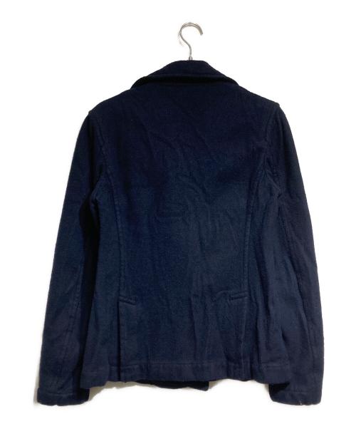 COMME des GARCONS HOMME PLUS（コムデギャルソンオムプリュス）COMME des GARCONS HOMME PLUS (コムデギャルソンオムプリュス) ウール縮絨Pコート ネイビー サイズ:Sの古着・服飾アイテム