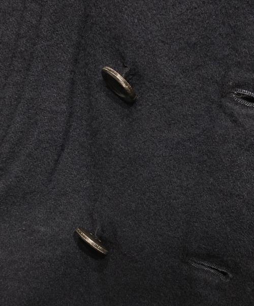 COMME des GARCONS HOMME PLUS（コムデギャルソンオムプリュス）COMME des GARCONS HOMME PLUS (コムデギャルソンオムプリュス) ウール縮絨Pコート ネイビー サイズ:Sの古着・服飾アイテム