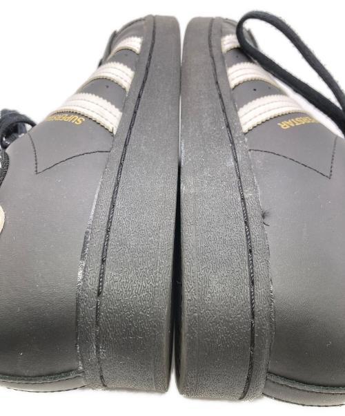 adidas（アディダス）adidas (アディダス) SUPER STAR ブラック サイズ:US8 1/2の古着・服飾アイテム