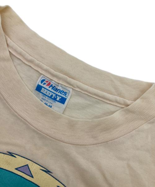Hanes（ヘインズ）Hanes (ヘインズ) 80-90sプリントTシャツ ホワイト サイズ:XLの古着・服飾アイテム