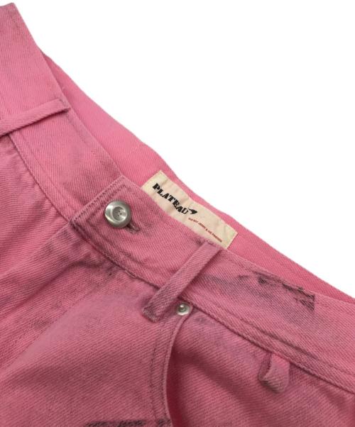 PLATEAU STUDIO（プラテウスタジオ）PLATEAU STUDIO (プラテウスタジオ) Side line dirty pants ピンク サイズ:２の古着・服飾アイテム