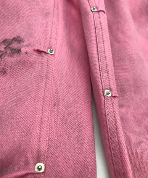 PLATEAU STUDIO（プラテウスタジオ）PLATEAU STUDIO (プラテウスタジオ) Side line dirty pants ピンク サイズ:２の古着・服飾アイテム