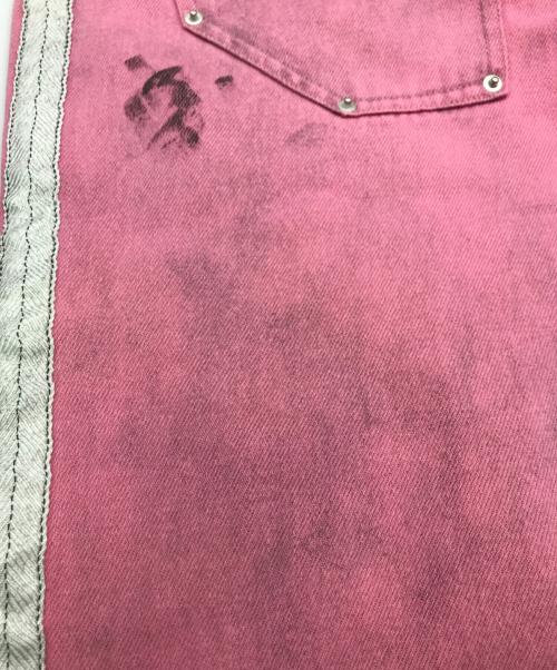 PLATEAU STUDIO（プラテウスタジオ）PLATEAU STUDIO (プラテウスタジオ) Side line dirty pants ピンク サイズ:２の古着・服飾アイテム