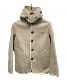DANTON（ダントン）の古着「ウールモッサ シングルフードジャケット」｜ベージュ