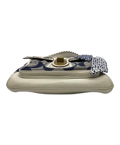 COACH（コーチ）COACH (コーチ) シグネチャーデニムワンショルダーバッグ グレーの古着・服飾アイテム