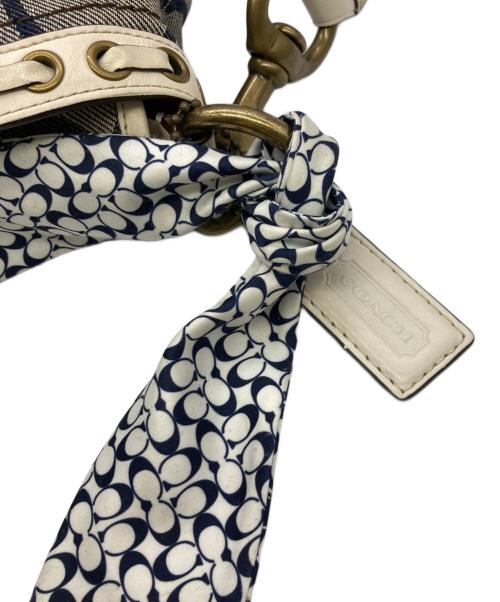 COACH（コーチ）COACH (コーチ) シグネチャーデニムワンショルダーバッグ グレーの古着・服飾アイテム