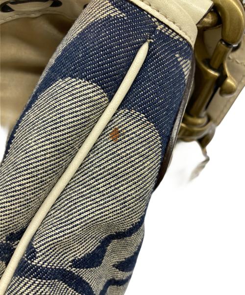 COACH（コーチ）COACH (コーチ) シグネチャーデニムワンショルダーバッグ グレーの古着・服飾アイテム