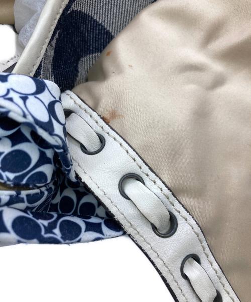 COACH（コーチ）COACH (コーチ) シグネチャーデニムワンショルダーバッグ グレーの古着・服飾アイテム