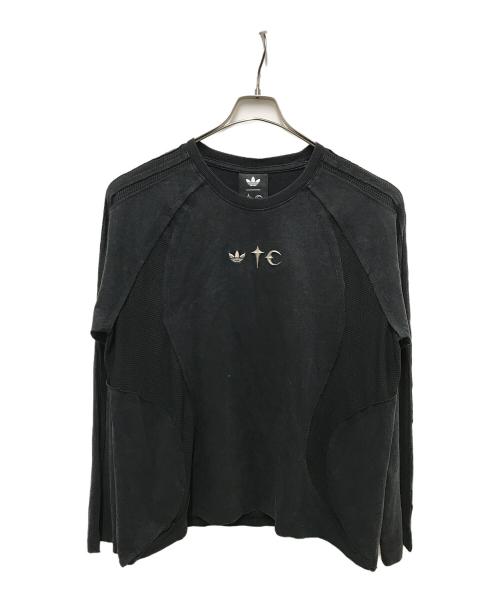 adidas（アディダス）adidas (アディダス) THUG CLUB (サグ クラブ) THUG CLUB TEAMGEIST LONG SLEEVE T-SHIRT ブラック サイズ:ＸＬの古着・服飾アイテム