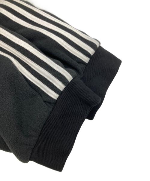 BALENCIAGA（バレンシアガ）BALENCIAGA (バレンシアガ) adidas (アディダス) STRIPES OVER SIZED FLEECE JACKET/ストライプオーバーサイズフリースジャケット ブラック サイズ:Ｍの古着・服飾アイテム