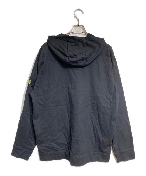 STONE ISLAND（ストーンアイランド）STONE ISLAND (ストーンアイランド) ロゴパッチポンチジップパーカー ブラック サイズ:ＸＬの古着・服飾アイテム