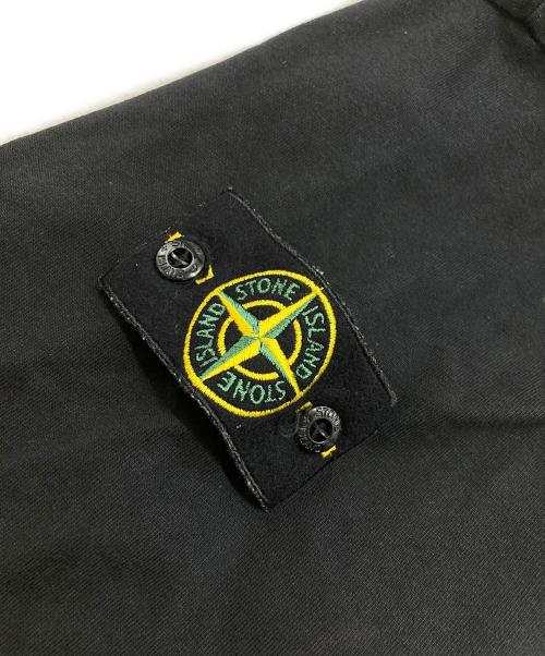 STONE ISLAND（ストーンアイランド）STONE ISLAND (ストーンアイランド) ロゴパッチポンチジップパーカー ブラック サイズ:ＸＬの古着・服飾アイテム
