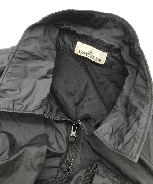 STONE ISLAND（ストーンアイランド）STONE ISLAND (ストーンアイランド) ワッペンガーメントダイナイロンジャケット ブラック サイズ:XLの古着・服飾アイテム