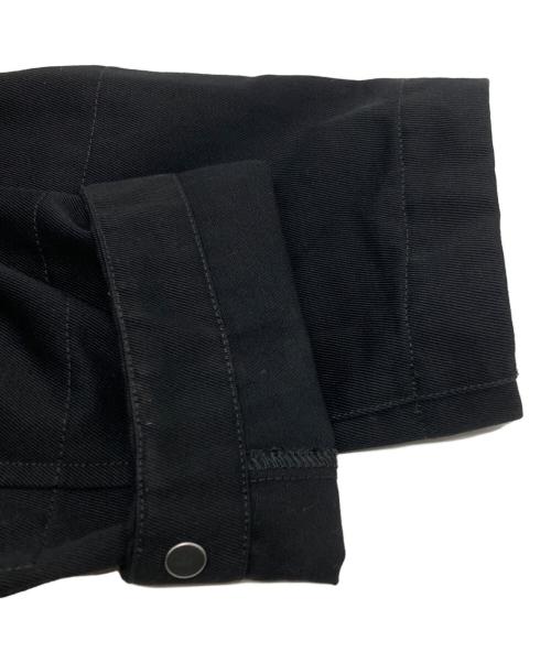 STONE ISLAND（ストーンアイランド）STONE ISLAND (ストーンアイランド) Logo-Appliqued Gabardine Overshirt/ロゴアップリケ ガバルディンオーバーシャツ ブラック サイズ:XLの古着・服飾アイテム