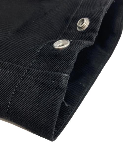 STONE ISLAND（ストーンアイランド）STONE ISLAND (ストーンアイランド) Logo-Appliqued Gabardine Overshirt/ロゴアップリケ ガバルディンオーバーシャツ ブラック サイズ:XLの古着・服飾アイテム