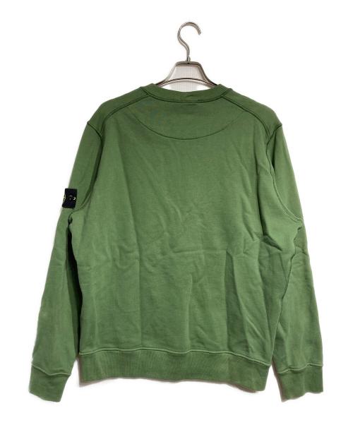STONE ISLAND（ストーンアイランド）STONE ISLAND (ストーンアイランド) ロゴパッチスウェット/logo patch sweatshirt グリーン サイズ:XLの古着・服飾アイテム