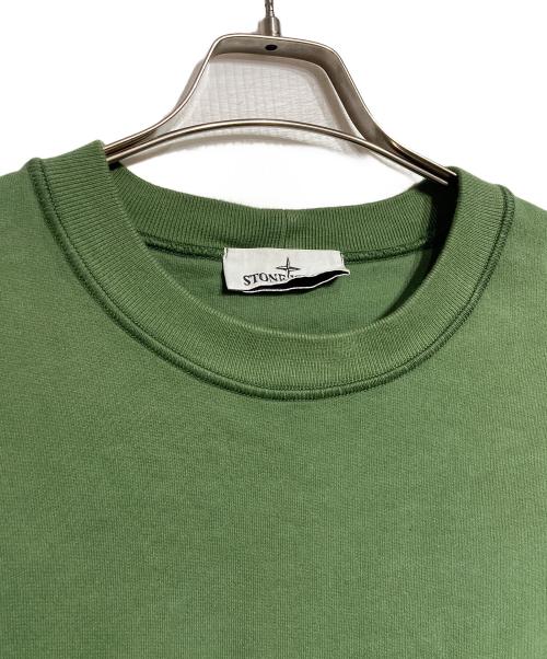 STONE ISLAND（ストーンアイランド）STONE ISLAND (ストーンアイランド) ロゴパッチスウェット/logo patch sweatshirt グリーン サイズ:XLの古着・服飾アイテム