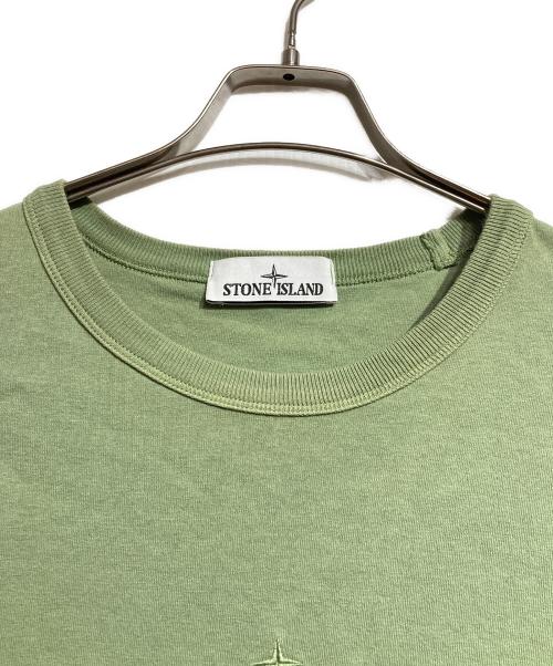 STONE ISLAND（ストーンアイランド）STONE ISLAND (ストーンアイランド) エンブロイダリーロゴTシャツ/Embroidered Logo T-Shirt グリーン サイズ:XLの古着・服飾アイテム