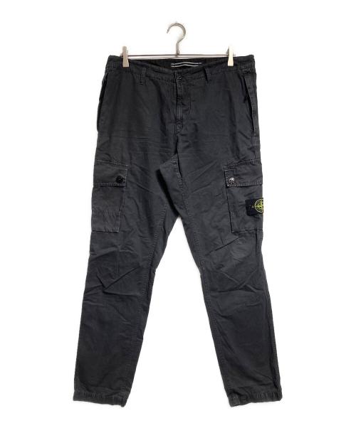 STONE ISLAND（ストーンアイランド）STONE ISLAND (ストーンアイランド) Garment-dyed logo-patch cargo pants/ガーメントダイロゴパッチカーゴパンツ グレー サイズ:34の古着・服飾アイテム