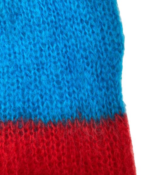 WORLD CLASSICS（ワールドクラシック）WORLD CLASSICS (ワールドクラシック) 90S復刻モヘヤバイカラーニット ブルー×レッド サイズ:-の古着・服飾アイテム