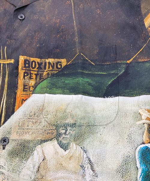 SUPREME（シュプリーム）Supreme (シュプリーム) ERNIE BARNES S/S SHIRT ブラック サイズ:Mの古着・服飾アイテム