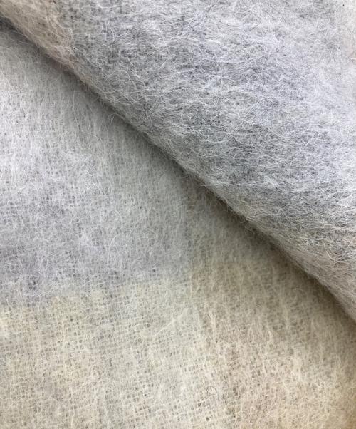 Acne studios（アクネ ストゥディオス）Acne studios (アクネ ストゥディオス) モヘアチェックスカーフ ベージュの古着・服飾アイテム