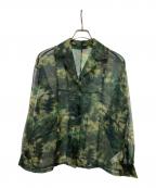 RIM.ARKリムアーク）の古着「Exuding texture sheer SH」｜グリーン