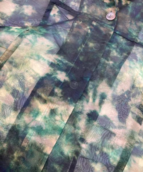 RIM.ARK（リムアーク）RIM.ARK (リムアーク) Exuding texture sheer SH グリーン サイズ: Freeの古着・服飾アイテム