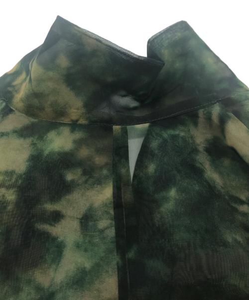 RIM.ARK（リムアーク）RIM.ARK (リムアーク) Exuding texture sheer SH グリーン サイズ: Freeの古着・服飾アイテム