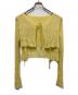 PERVERZE（パーバーズ）の古着「perverze Double Sheer Cardigan」｜イエロー